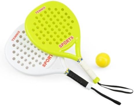 Kit com 2 Raquetes de Beach Tennis e Bolinha para Jogo de Praia