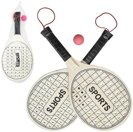 Kit 2x Raquetes Frescobol e Beach Tennis com Bola
