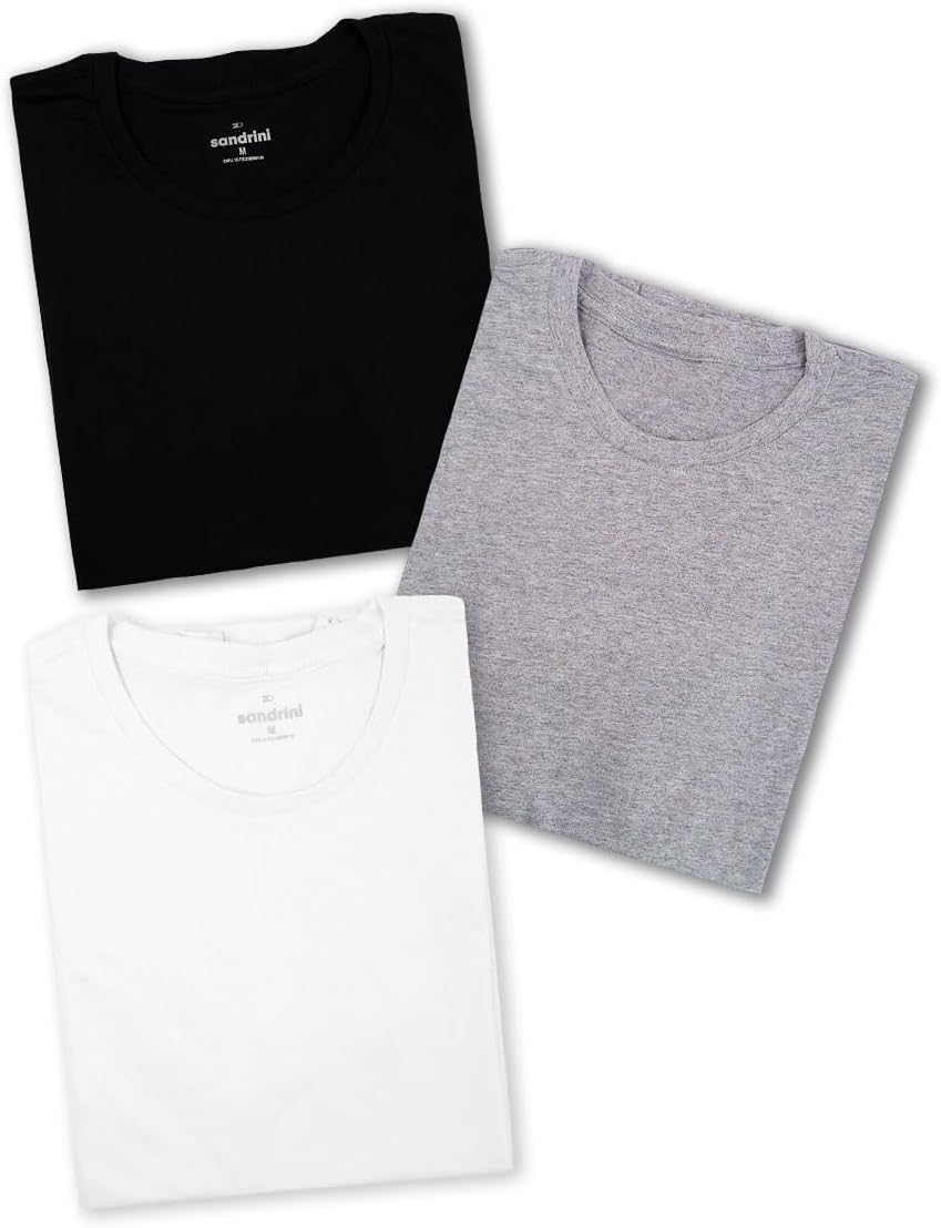 Kit 3 Camisetas Masculinas Sandrini Algodão Premium - Review