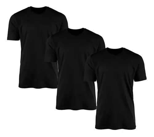 Kit 3 Camisetas Masculinas Lisas 100% Algodão