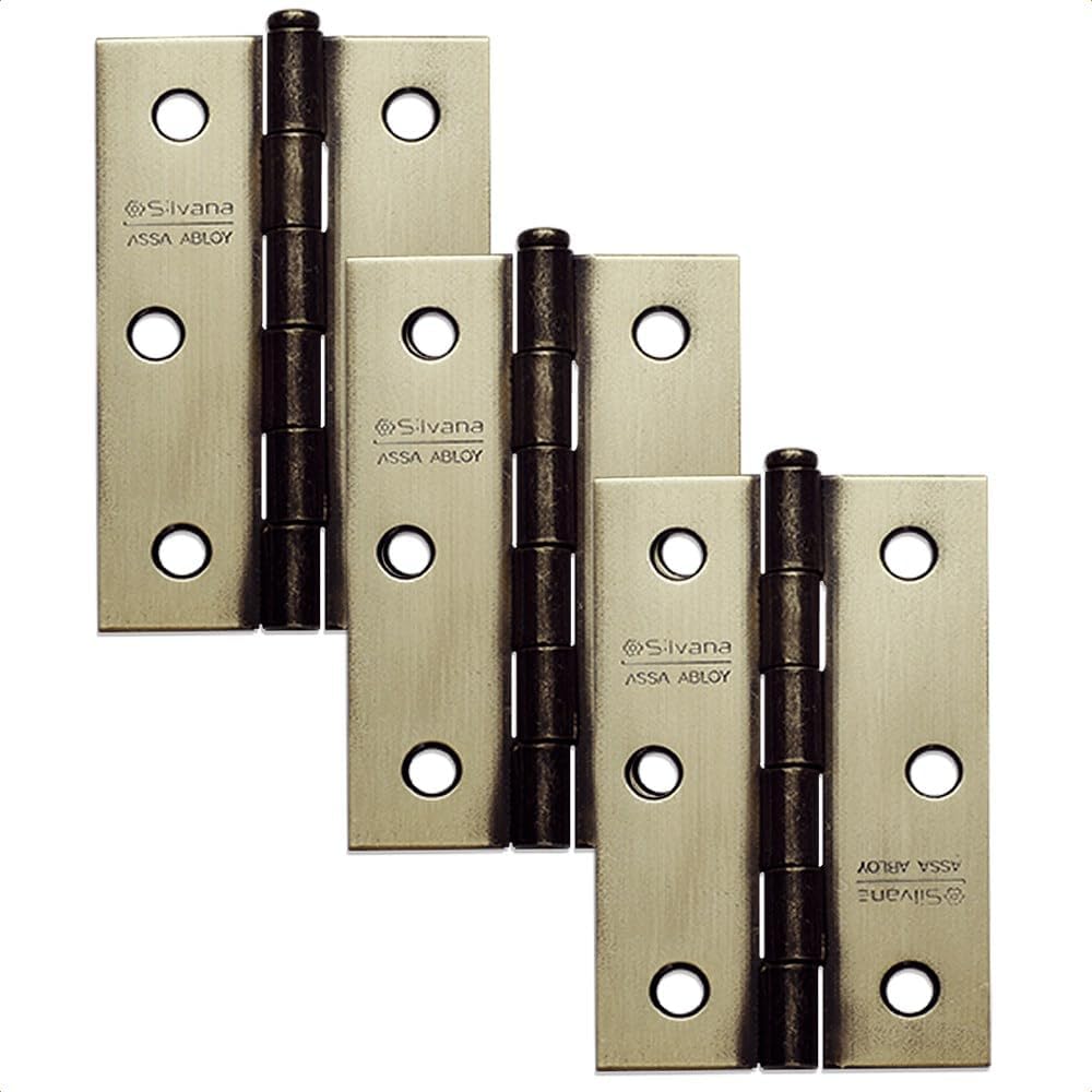 Kit 3 Dobradiças Silvana 850 Oxidado - Até 20kg
