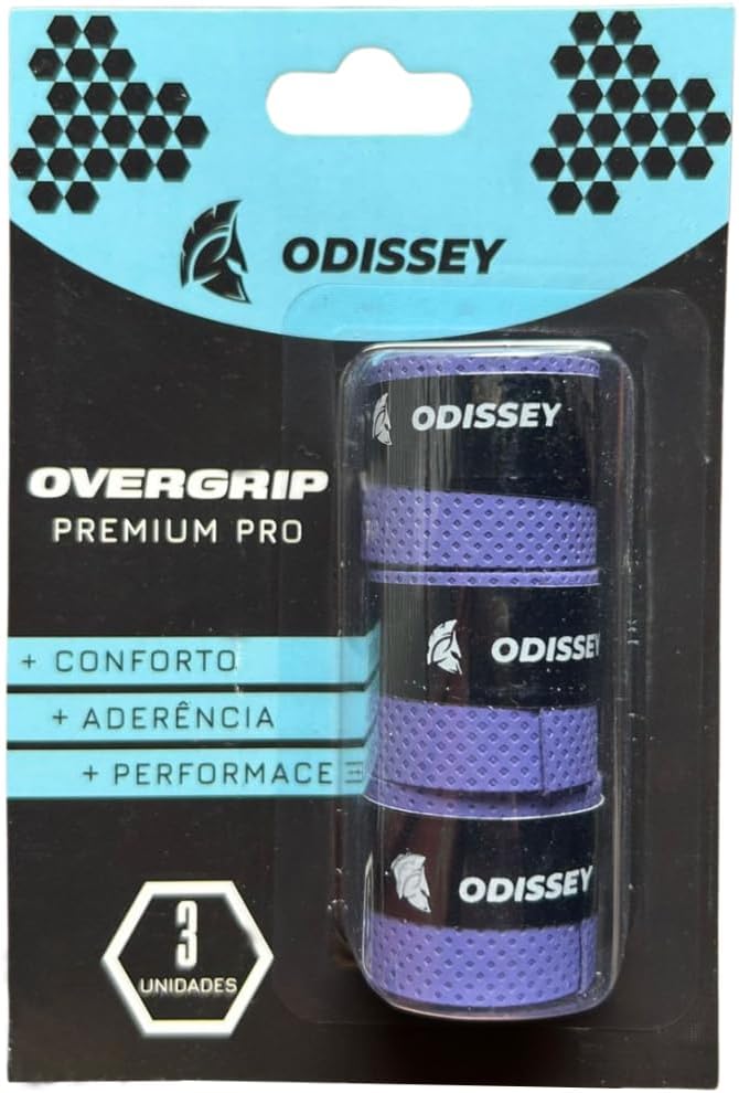 Kit 3 Overgrips para Raquetes de Tênis, Beach Tennis e Padel