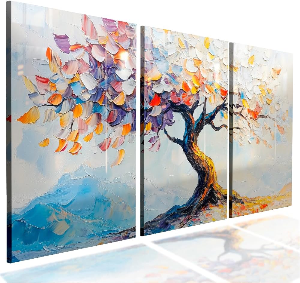 Kit 3 Quadros Decorativos Borboleta Gold Blue 60x40