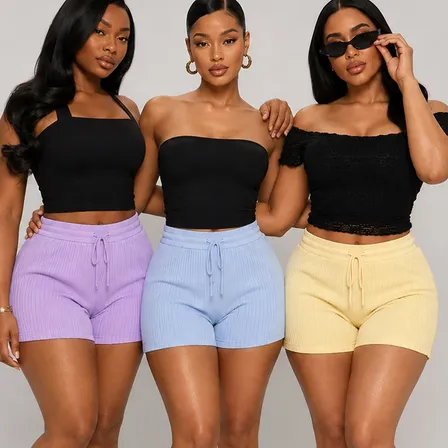 Kit 3 Shorts Femininos em Malha Canelada: Conforto e Custo-Benefício
