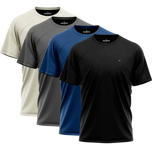 Kit 4 Camisetas Dry-fit Sandrini Masculina: Vale a pena para academia?