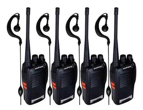 Kit 4 Rádio Comunicador Baofeng BF-777S Profissional 16 Canais UHF