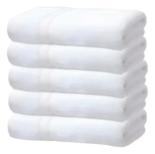 Kit 5 Toalhas de Banho Gigante Grossa Hotel Luxo 75x150cm 480g
