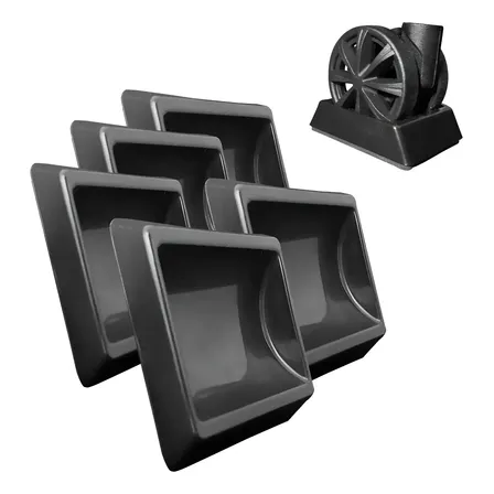 Kit com 5 Travas para Rodinhas de Cadeira de Escritório e Gamer