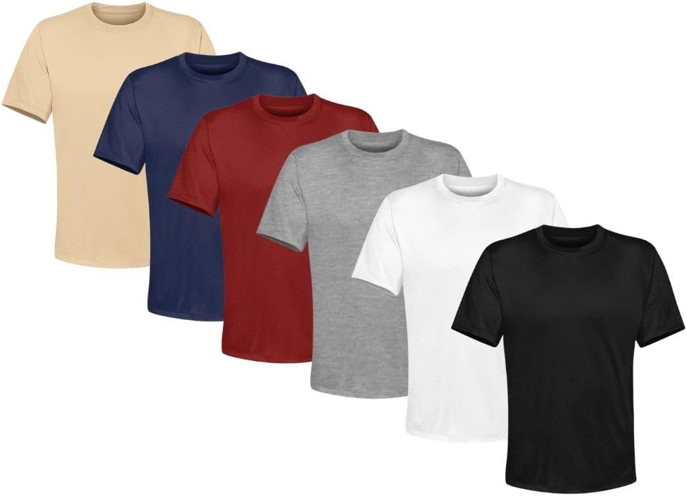 Kit 6 Camisetas Masculinas Premium em Algodão