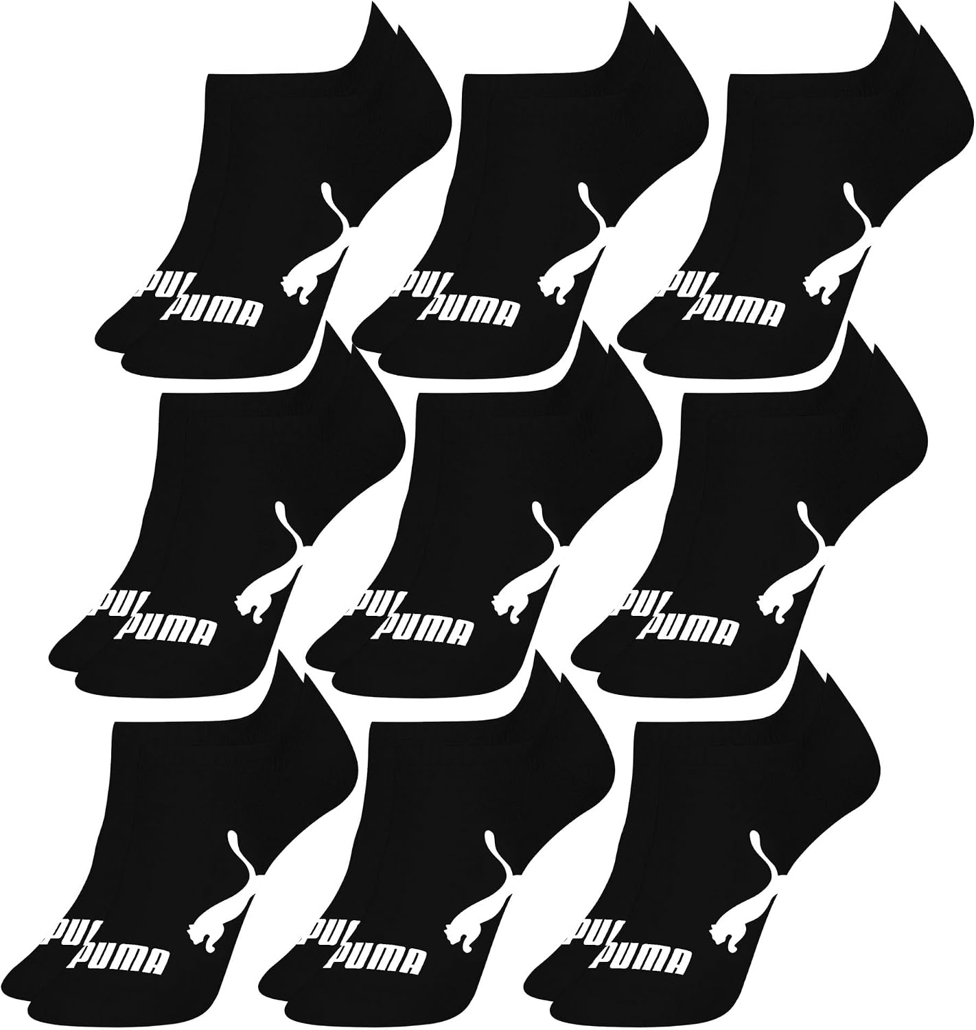 Kit 9 Pares de Meia Puma Invisível: Conforto e Estilo Discreto