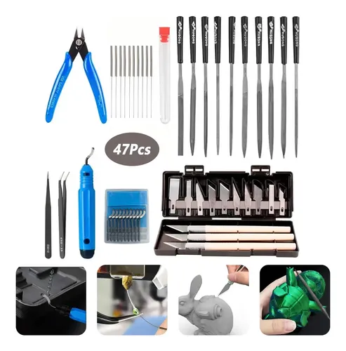 Kit de Acessórios e Ferramentas para Impressão 3D com 47 Peças
