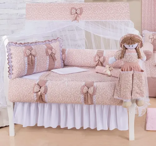Kit Berço Doce Encanto Arabescos Rosa: Vale a Pena?