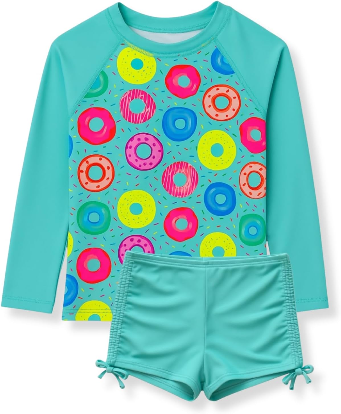 Kit Biquíni Infantil 2 Peças com Shorts e Proteção UV 50
