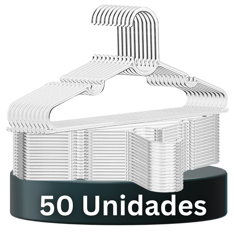 Kit de Cabides de Acrílico Adulto Reforçado Transparente Jatobraz