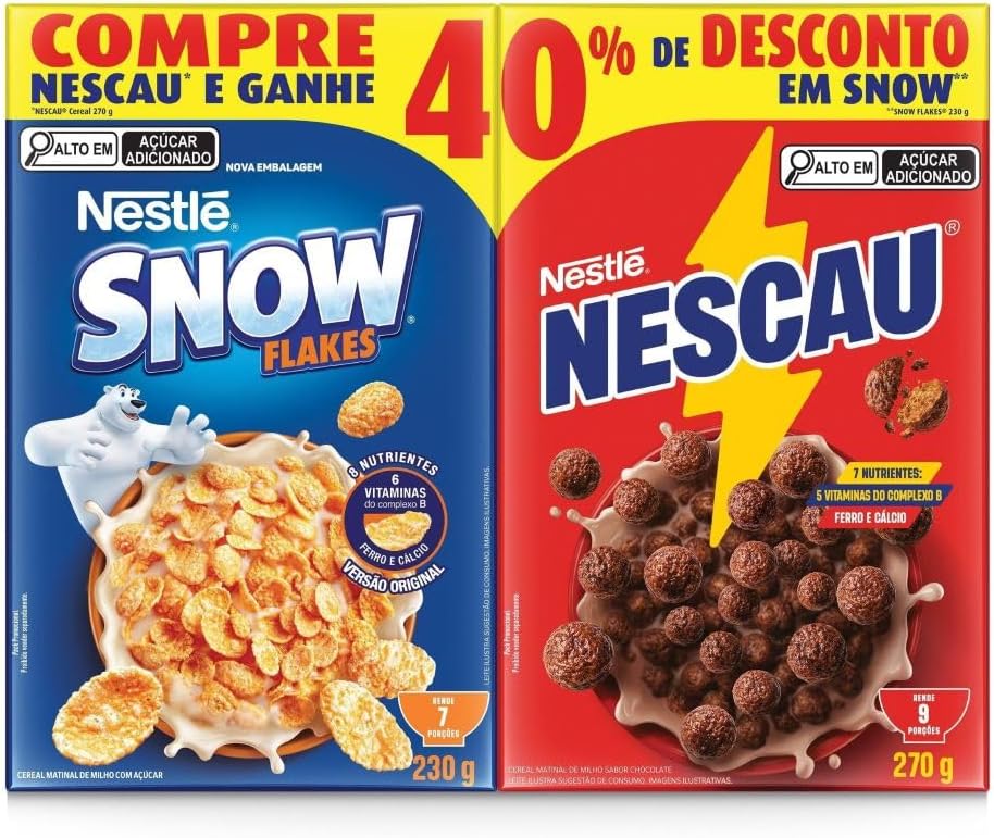 Kit Cereal Matinal Nescau e Snow Flakes: Vale a pena o combo?