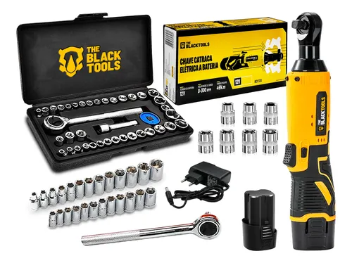 Kit Chave Catraca Bateria 12V 45Nm + 40 Peças Vale a Pena?