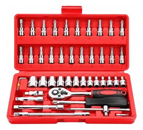 Kit Chave Catraca e Soquetes 1/4 com 46 Peças: Vale a Pena?