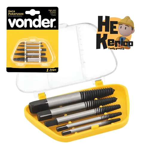 Kit Chave Extrator de Parafuso Espanado e Quebrado
