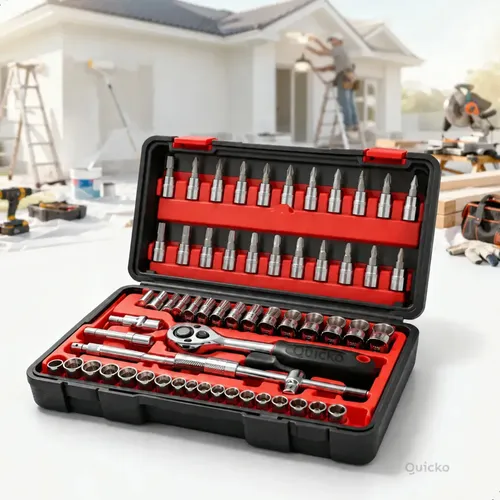 Kit de Ferramentas com Chaves de Fenda, Philips e Catraca
