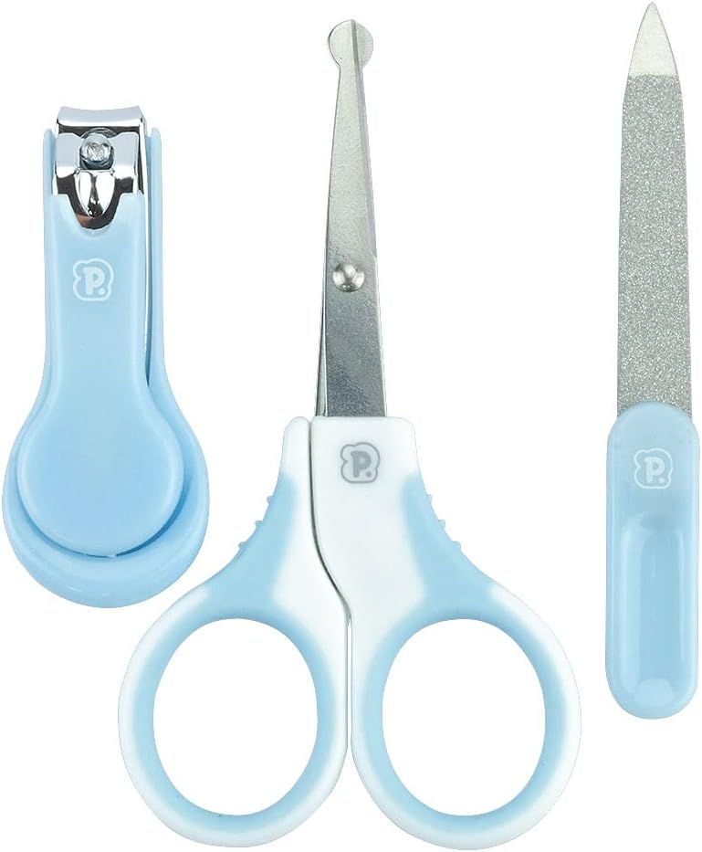 Kit de Cuidados Pimpolho 3 Peças para Bebê Azul