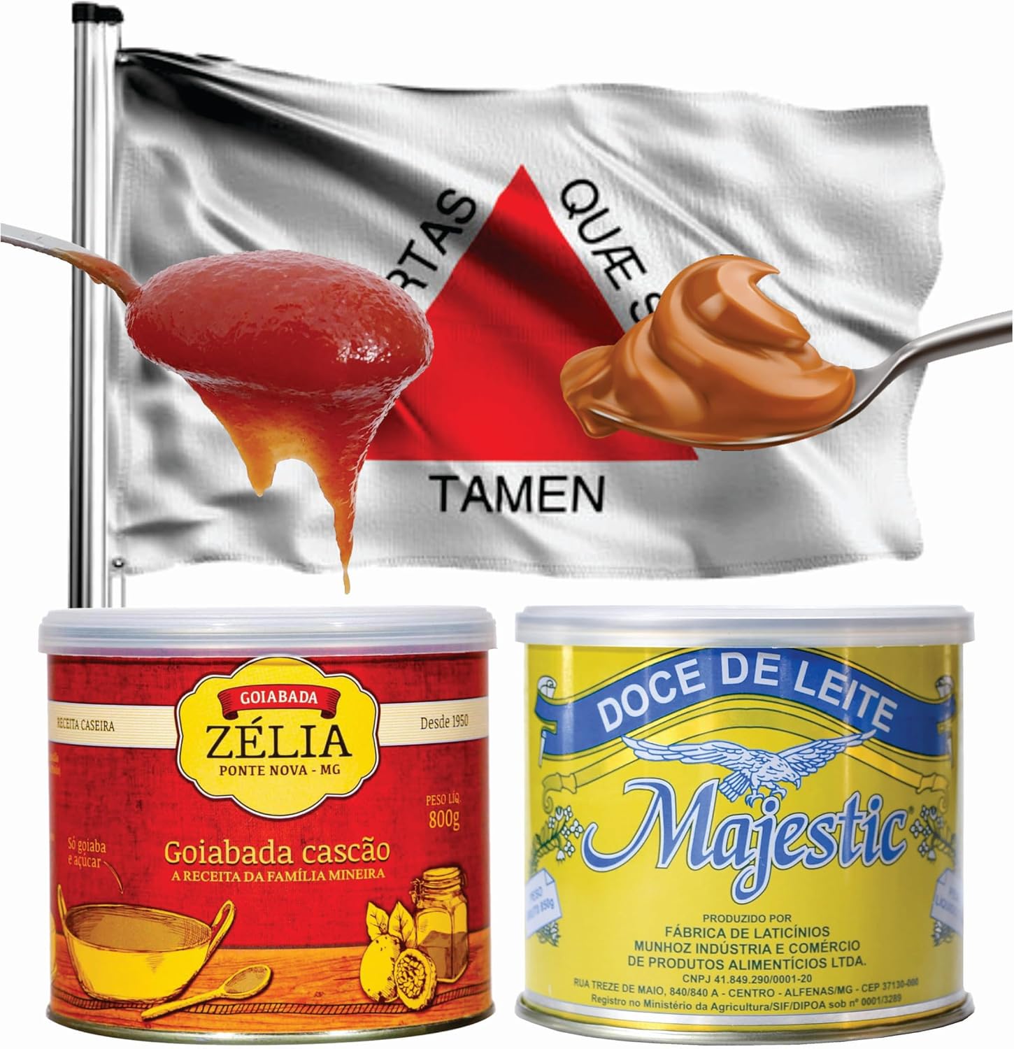 Kit Sabores de Minas: Doce de Leite Majestic e Goiabada Zélia
