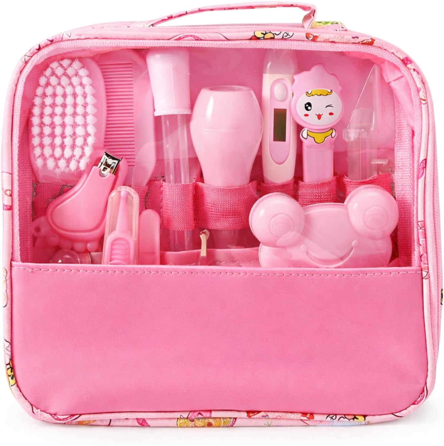 Kit Higiene e Cuidados para Bebê 13 em 1 com Estojo Portátil