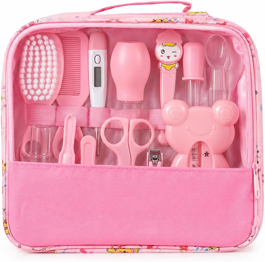 Kit Higiene e Cuidados para Bebê 13 em 1 com Estojo Organizador