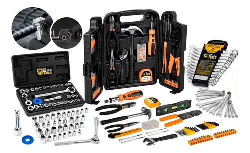 Kit Jogo De Ferramentas 181 Peças The Black Tools com Maleta