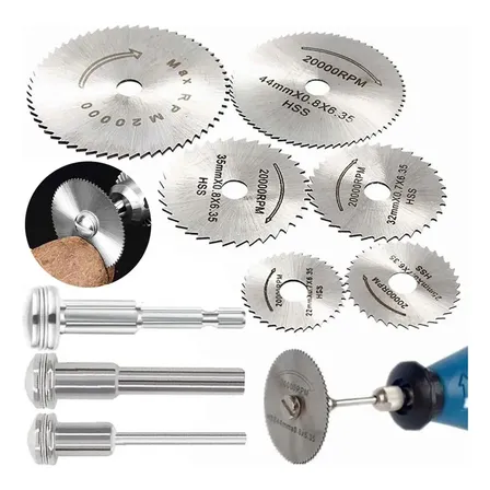 Kit Mini Disco de Corte Rolken para Micro Retífica e Furadeira