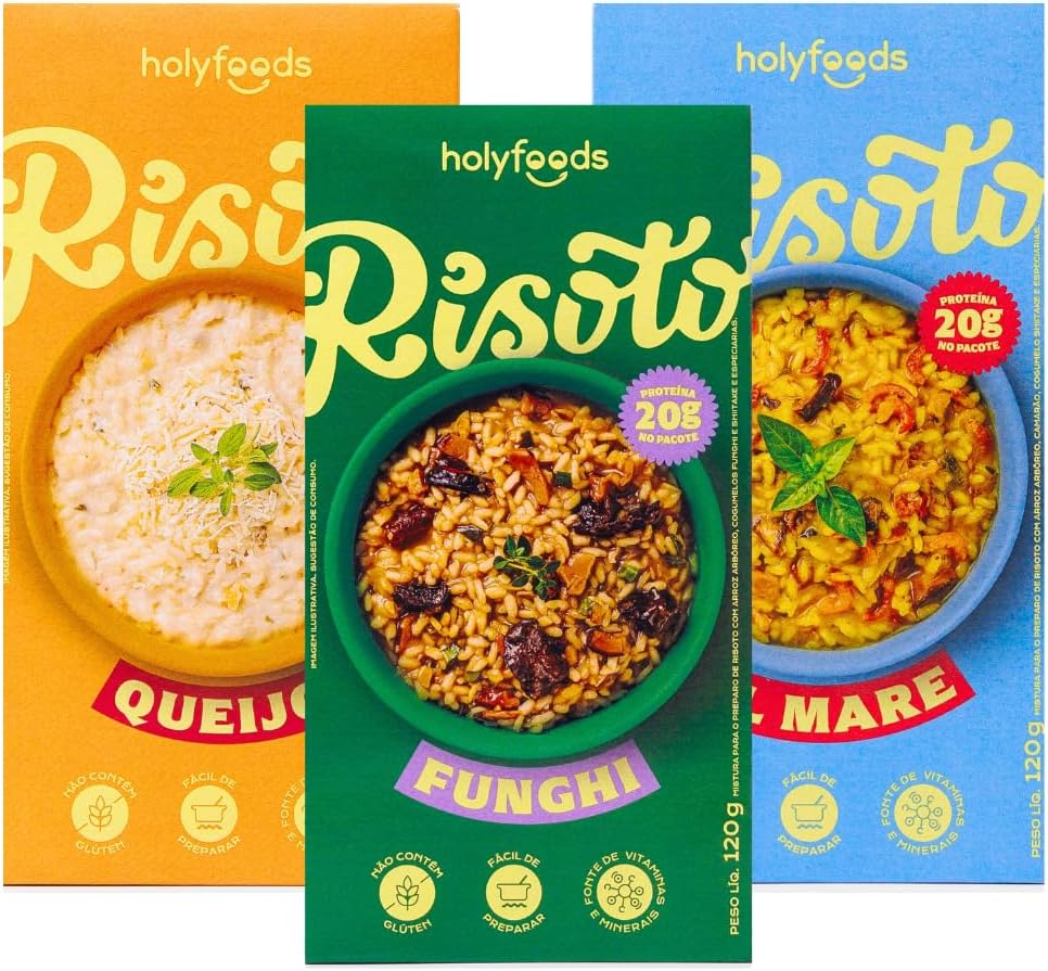 Kit Risoto Saudável HolyFoods HolySoup 3 Unidades