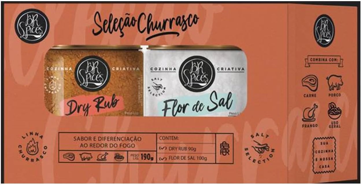 Kit Seleção Churrasco BR Spices: Praticidade e Sabor em Dois Potes