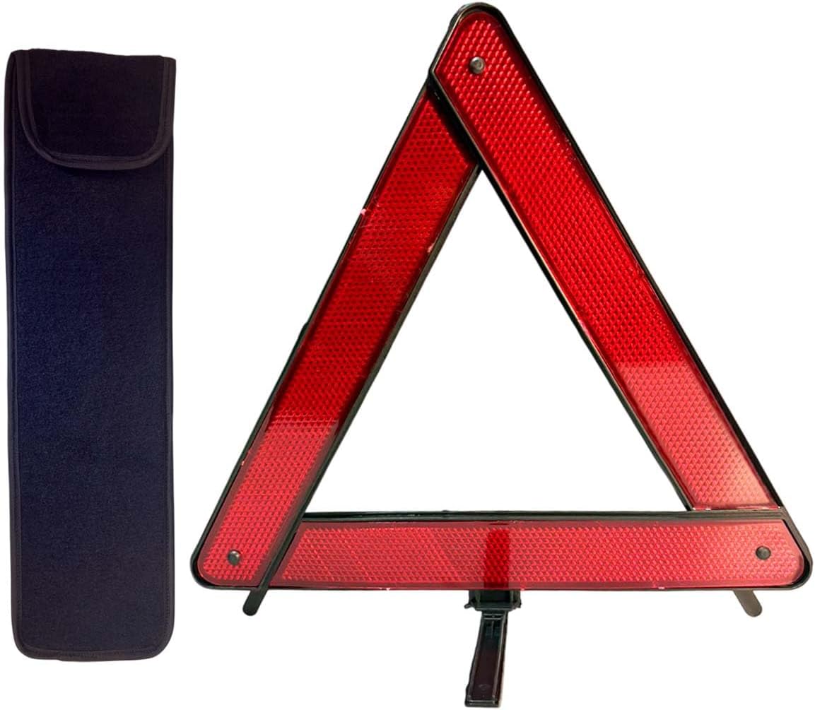 Kit Triângulo Automotivo de Segurança com Base Leve e Bolsa