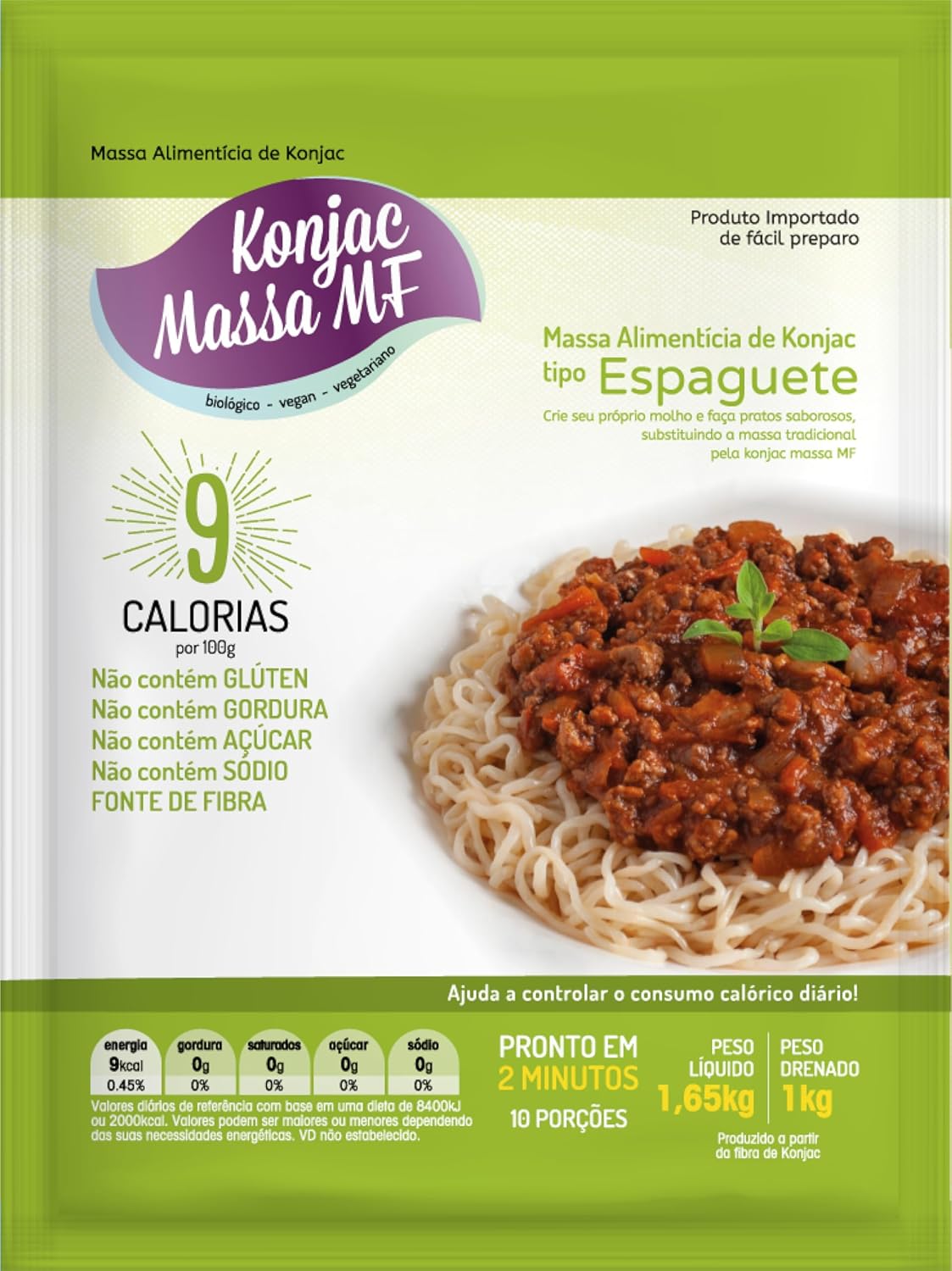 Konjac Massa MF Tipo Espaguete 1kg: A Alternativa Zero Carb