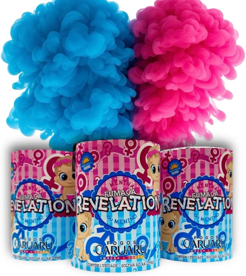 Lata de Fumaça Colorida para Chá Revelação (Azul ou Rosa)