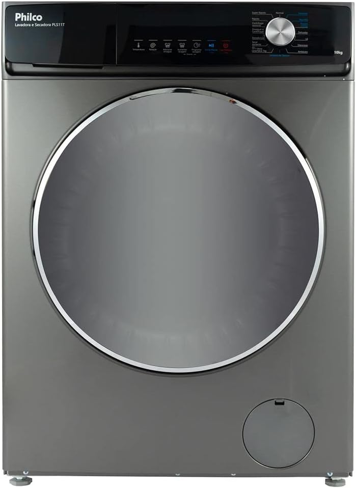 Lava e Seca Philco 10kg Eco Inverter PLS11T Inox
