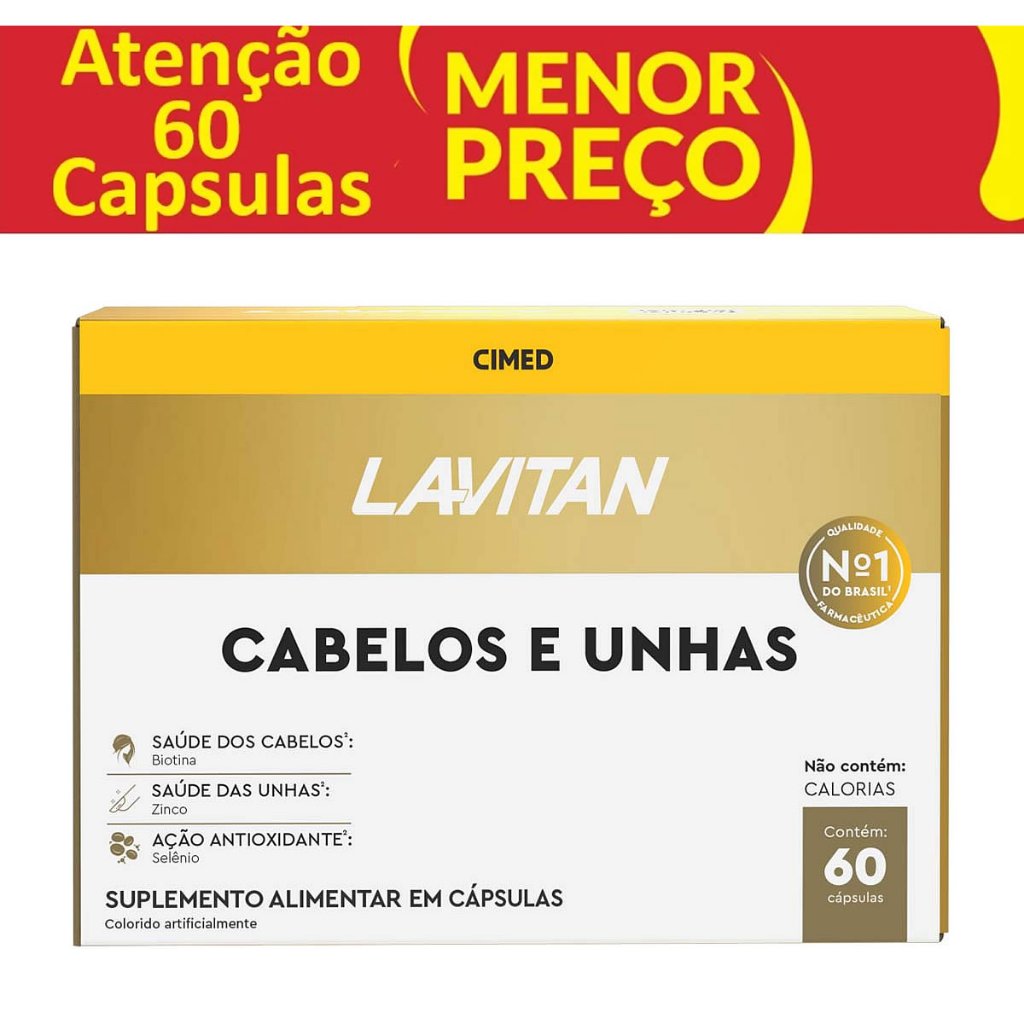 Lavitan Cabelos e Unhas 60 Cápsulas: Vale a Pena?