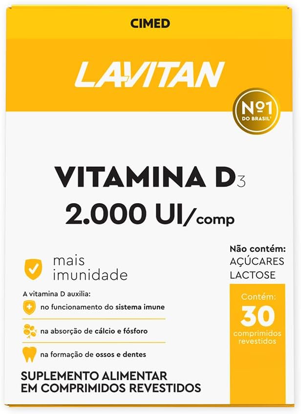 Lavitan Vitamina D 2.000 UI 30 Comprimidos: É bom?