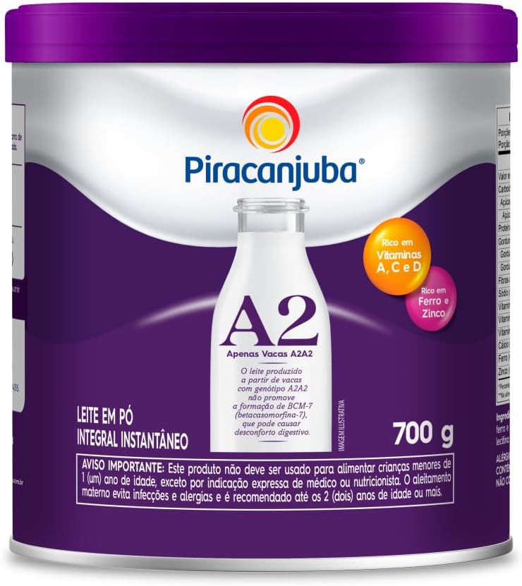 Leite em Pó A2 Piracanjuba Lata 700g: Digestão Facilitada e Nutrição