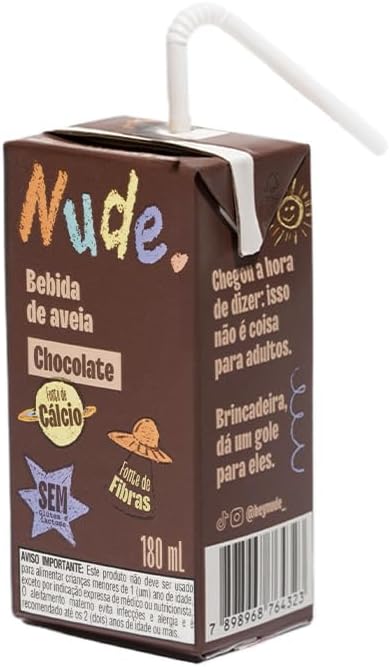 Leite Vegetal de Aveia Kids Chocolate Nude 180ml: Nutrição e Sabor