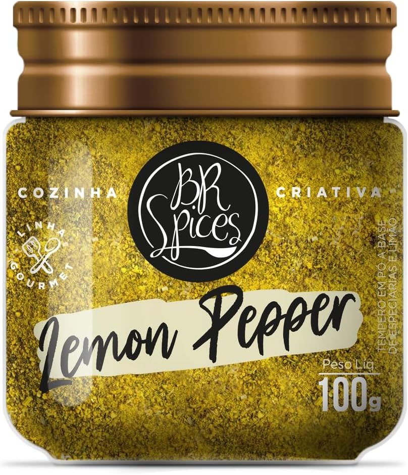 Lemon Pepper BR Spices Gourmet: O Tempero Essencial para sua Cozinha
