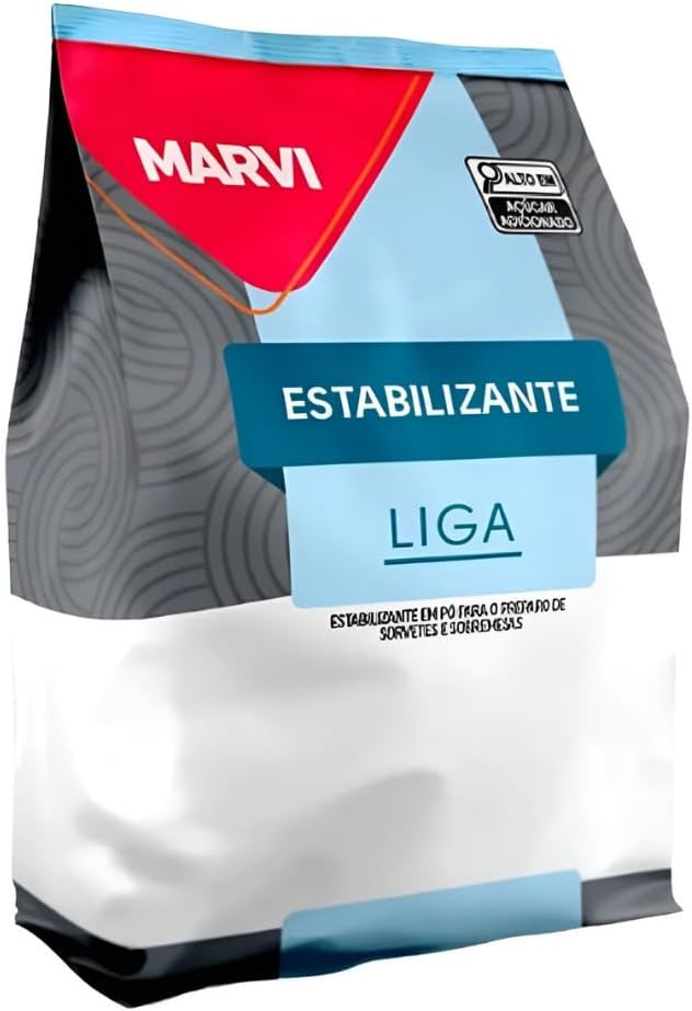 Liga Neutra Marvi 1kg M10 para Sorvetes, Bolos e Sobremesas