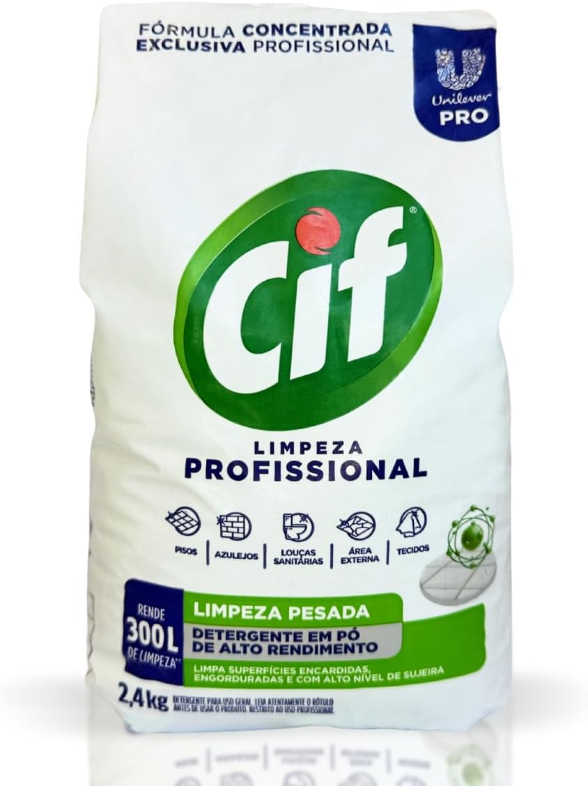 Limpador em Pó Cif Limpeza Pesada 2,4kg