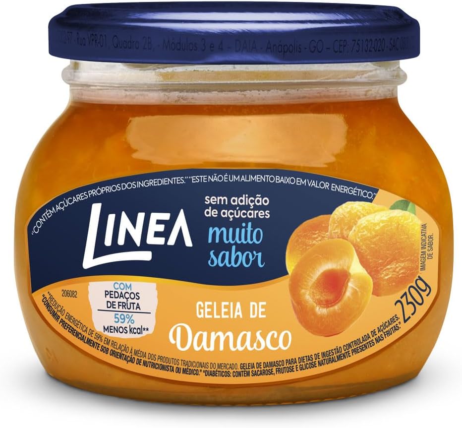 Linea Geleia de Damasco 230g: O Equilíbrio Ideal Sem Açúcar