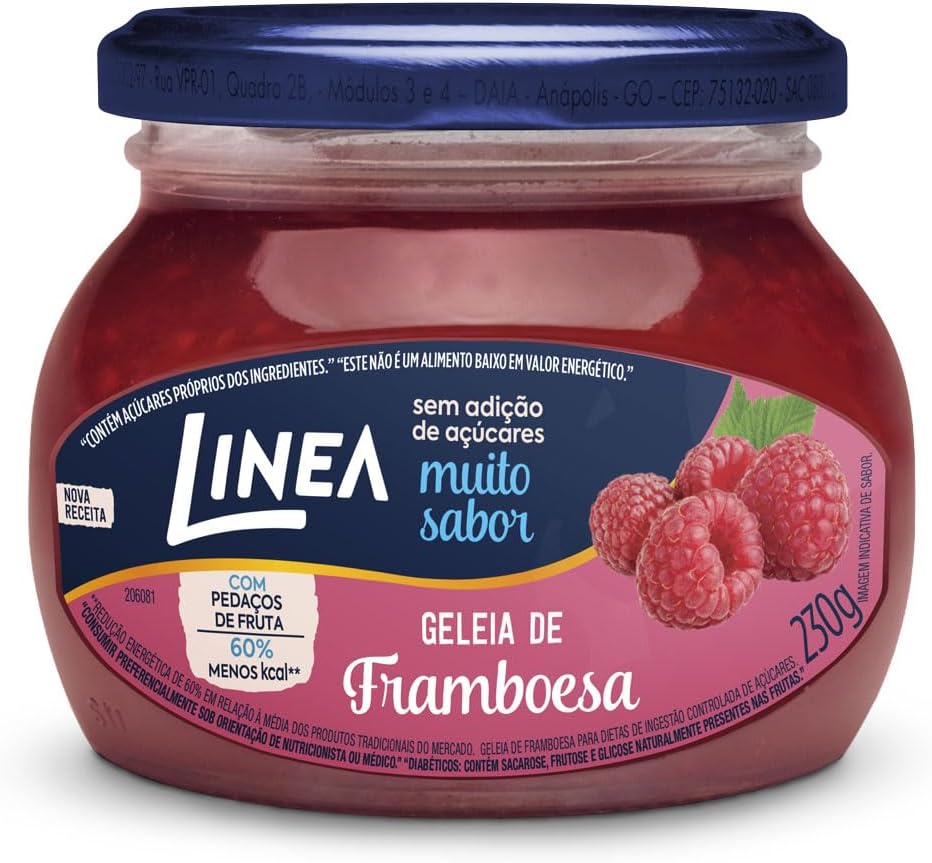 Geleia de Framboesa Linea 230g: Sabor e Saúde em Versão Zero Açúcar