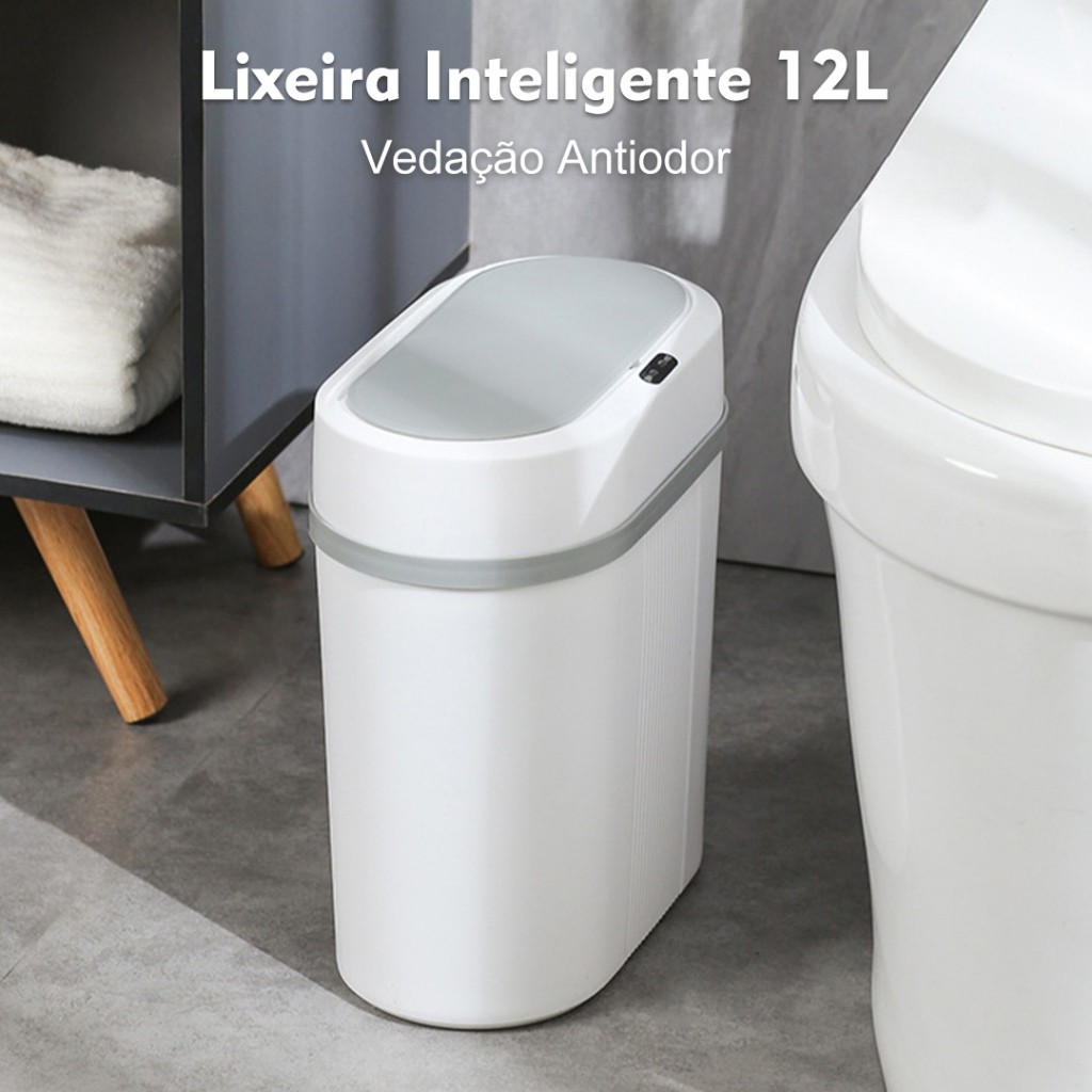Lixeira Automática 12 Litros com Sensor Infravermelho 12L(ST-805)