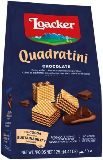 Loacker Mini Wafer Chocolate: O Clássico Italiano em Versão Snack