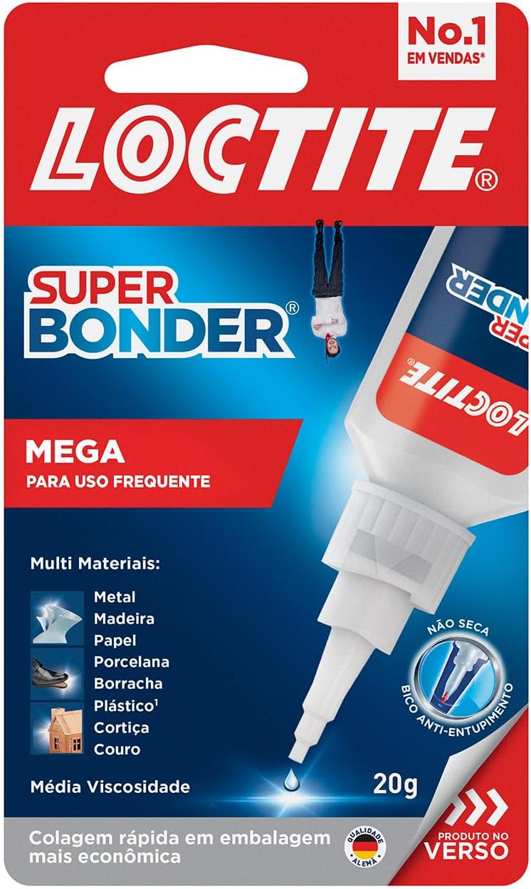 Loctite Super Bonder Mega 20g: Adesivo Eficiente para Reparos Rápidos