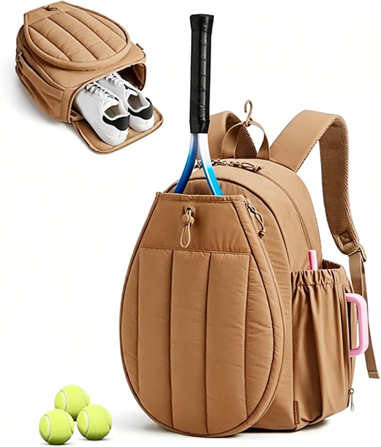 Luocute: Mochila de Tênis com Compartimento para Raquete e Calçados