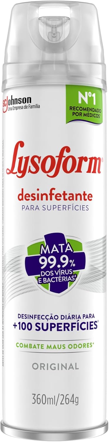 Lysoform Original Aerosol 360ml: Eficiência Germicida em Spray