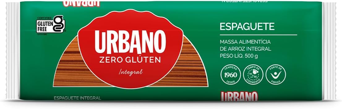 Macarrão de Arroz Integral Urbano Espaguete 500g